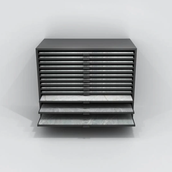 ပေါင်းစပ် Drawer Hanging Display Stand for Tile Stone